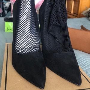 ASOS Fishnet Sock Pump